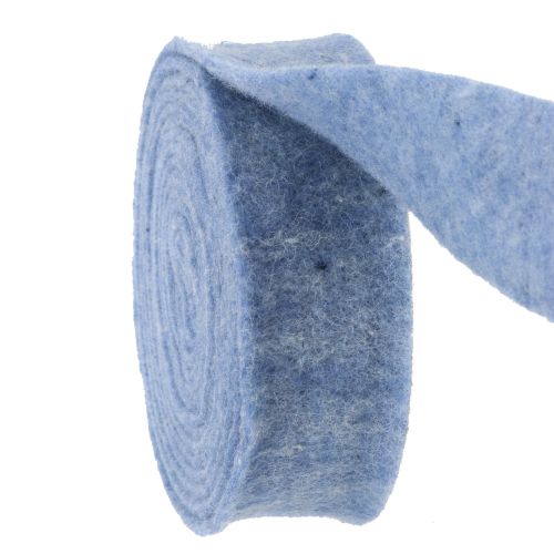 Floristik21 Filzband Blau 7,5cm 5m