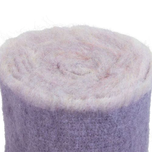 Artikel Filzband Franzi Wollfilz Wollband Lila 2-farbig 15cm 4m