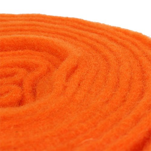 Floristik21 Filzband Orange 15cm 5m