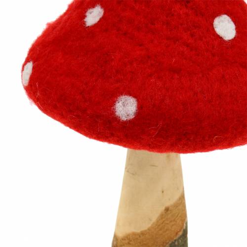 Fliegenpilz Herbstdeko Rot H27cm