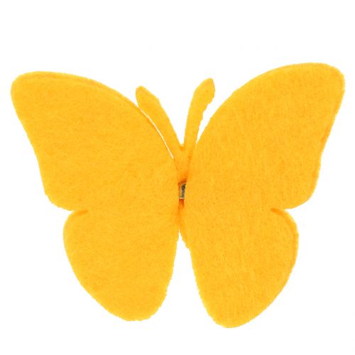 Filzschmetterlinge mit Clip 7cm 24St