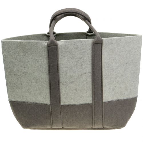 Artikel Filztasche Grau/Braun 54cm x 34cm x 15cm