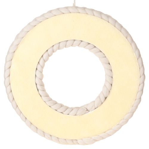 Artikel Filzwolle Deko Kranz Beige Ø30cm Skandi Stil vielseitig einsetzbar