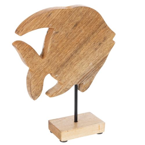 Artikel Handgefertigte Holzfisch Figur aus Mangoholz in Blau 22cm – Deko für maritime Gestaltung
