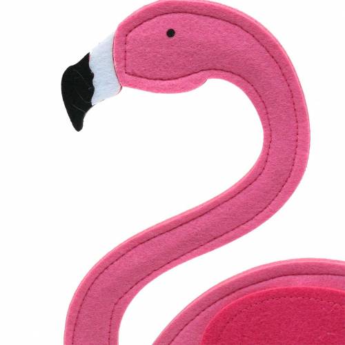 Sommerdeko Flamingo stehend Filz Pink 28×H58cm