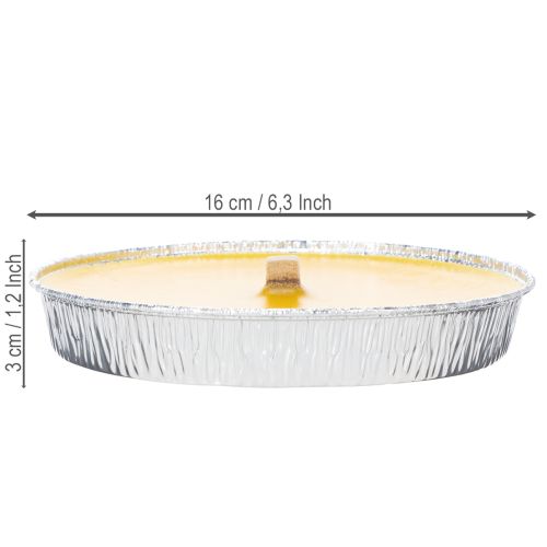 Artikel Citronella Duftkerze gegen Insekten in Flammschale 16 cm für Balkon, Terrasse und Garten