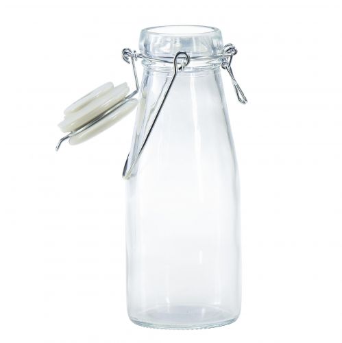 Artikel Flaschen Deko Glasflasche mit Verschluss Ø8cm 24cm