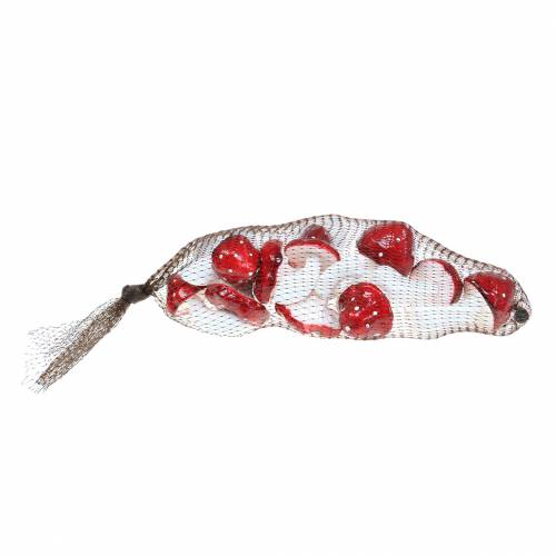 Deko-Fliegenpilz-Set Rot, Weiß 6–7cm 12St