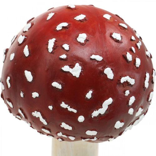 Deko Fliegenpilz Rot, Weiß Herbstdeko Pilz Ø10,5cm H21cm