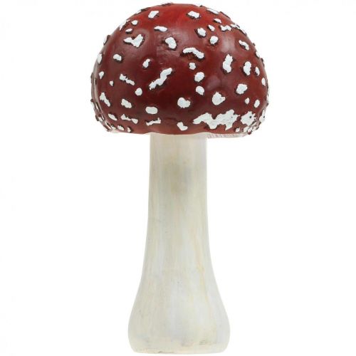 Deko Fliegenpilz Rot, Weiß Herbstdeko Pilz Ø10,5cm H21cm