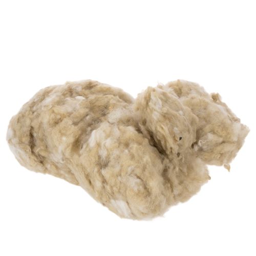 Artikel Schafwolle Beige 250g naturbelassen lose für Basteln und Dekoration