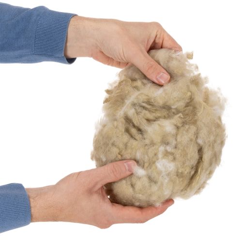 Artikel Schafwolle Beige 250g naturbelassen lose für Basteln und Dekoration