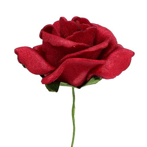 Artikel Foam-Rose Ø4,5cm verschiedene Farben 36 St