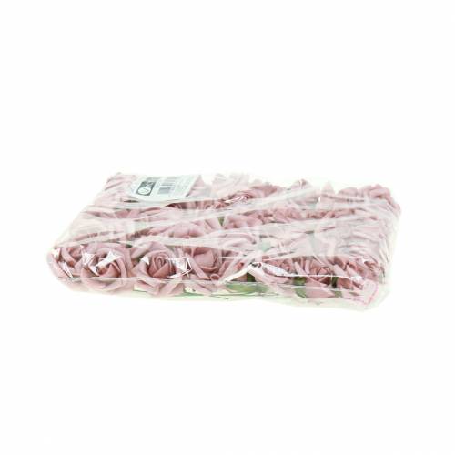 Floristik21 Foam-Rose Ø3,5cm Altrosa 48 St