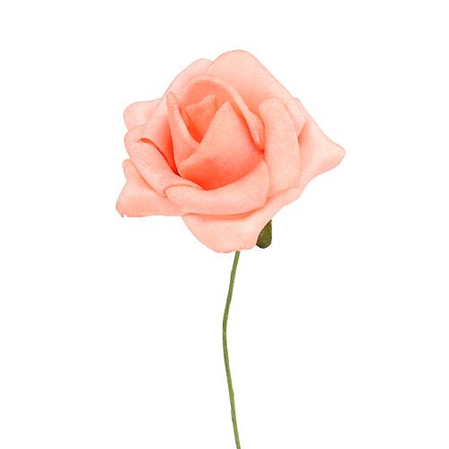 Foam Rose Ø4,5cm Lachs 36St