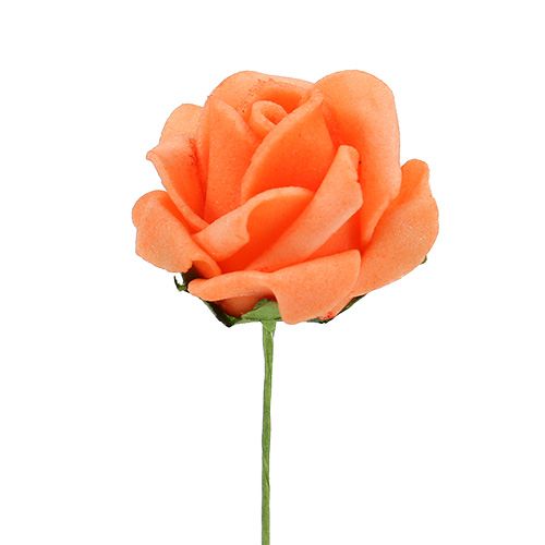 Foam Rose Ø4,5cm Orange 36St