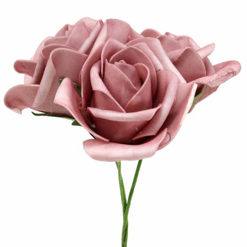 Artikel Foam-Rose Ø7,5cm Altrosa 18 St