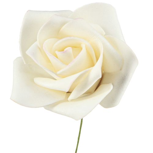 Artikel Foamrosen Creme Schaumrosen Kunstrosen Ø6cm 27 Stück für Event-Dekoration
