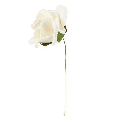 Artikel Foamrosen Creme Schaumrosen Kunstrosen Ø6cm 27 Stück für Event-Dekoration