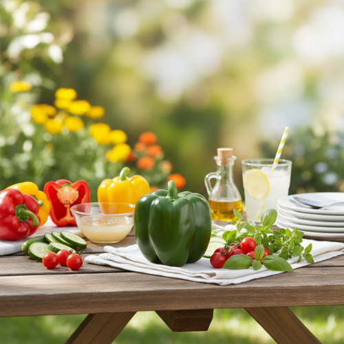 Artikel Deko Paprika Grün Lebensmittelattrappe Gemüse H10cm - Täuschend Echte Kunstpaprika für Dekorationszwecke