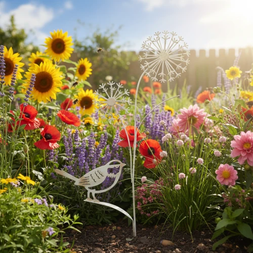 Bunte Wiesenblumen als Sortimentsidee für farbige Aktionsflächen im Fachhandel