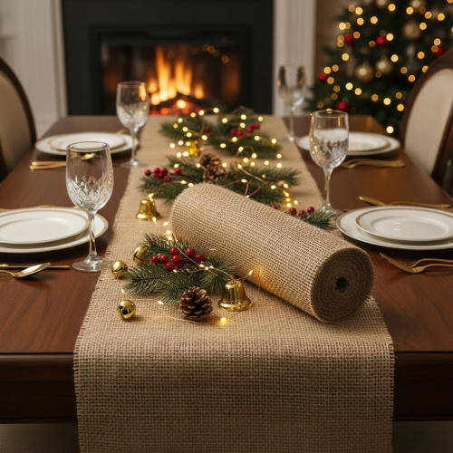 Artikel Tischläufer Juteband Natur 30cm 10m