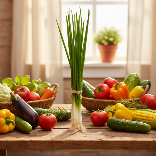 Artikel Künstliche Frühlingszwiebeln Deko Gemüse L30cm 4 St