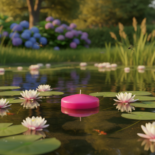 Artikel Wachs Schwimmkerze Rund 8 cm Tischdekoration Innenbereich 8 Stück