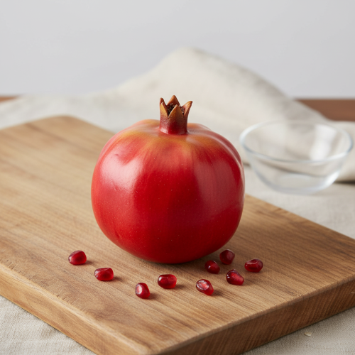 Artikel Künstlicher Granatapfel Rot – Täuschend echte Dekofrucht 10,5cm für Schaufenster & Tischdeko