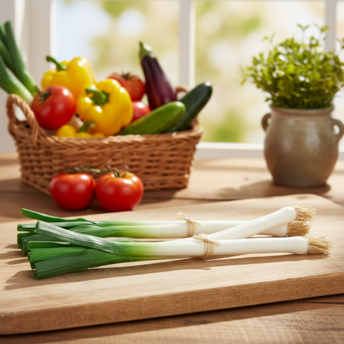 Artikel Deko Gemüse Lauchzwiebeln Grün Weiß Ø1cm L28cm 3St