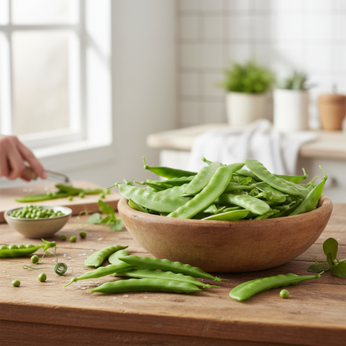 Artikel Grüne Erbsen Künstliche Lebensmittel Gemüse 11,5cm 24 St