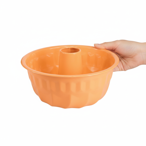 Artikel Metall Deko Backform Gugelhupf Orange Ø23cm H12cm – Kreative Dekoideen für Floristen