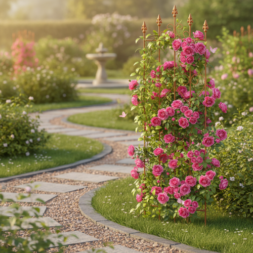 Artikel Metall Rankhilfe Rankgitter 101cm für Garten und Terrasse
