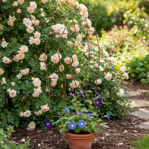 Artikel Metall Rankgitter 110cm für Kletterpflanzen Garten