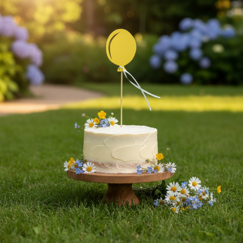 Artikel Blumenstecker Strauß Deko Kuchentopper Luftballon Gelb 28cm 8 St