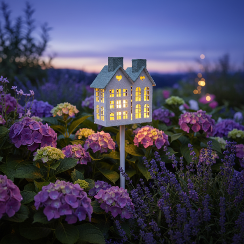 Artikel Lichterhaus aus Metall 80cm für Garten und festliche Deko mit Teelicht