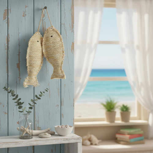 Maritime Hängedeko Anhänger Deko Fische zum Aufhängen H32cm | Floristik21.de