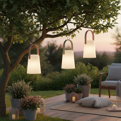 Lampen-Set tragbare LED 22 cm Kunststoff warmweiß Outdoor/Indoor | Floristik21.de