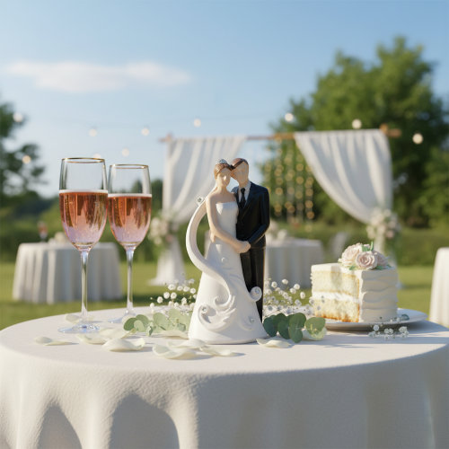 Hochzeitfigur Brautpaar 10,5cm | Floristik21.de