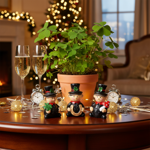 Schornsteinfeger Figur 5cm 6er-Set Polyresin Klebebefestigung Innenbereich | Floristik21.de