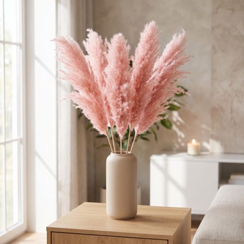 Pampasgras getrocknet Rosa 65-75cm Trockenblumen Deko 6 St. | Floristik21.de