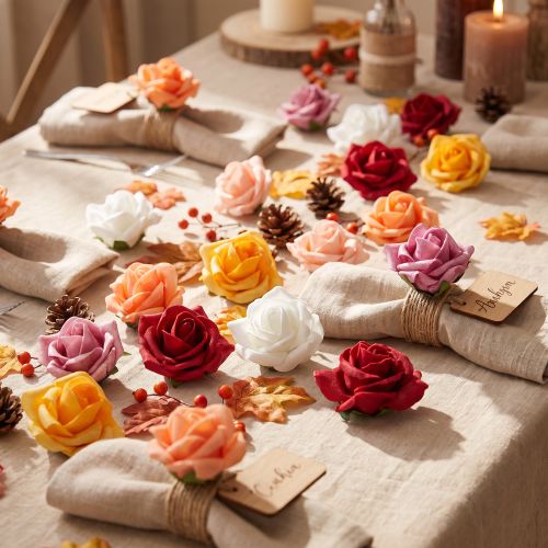 Foam-Rose Ø4,5cm verschiedene Farben 36 St | Floristik21.de