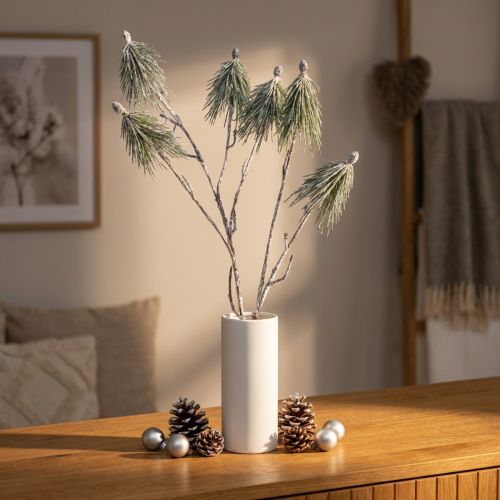 Artikel Winterdeko Bergkiefer Zweig Künstlich Beschneit L70cm