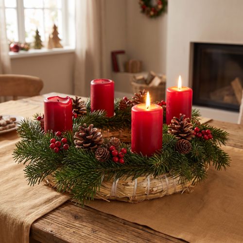 Artikel Strohkranz Rohling 15 cm aus Naturstroh für DIY-Kränze und Dekoration