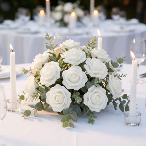 Foam Rose Ø4,5cm weiß 36St | Floristik21.de