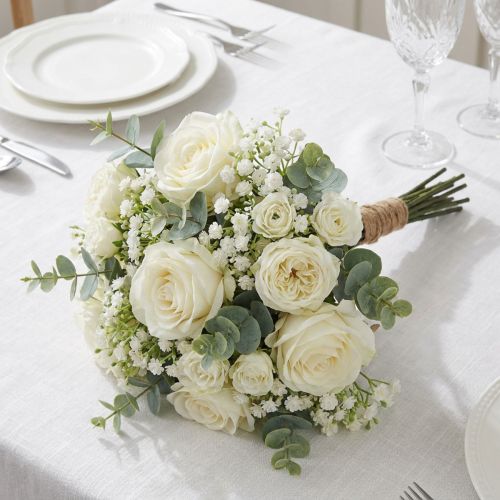 Schleierkraut Kunstblumen Gipskraut Weiß L30cm 6St im Bund | Floristik21.de
