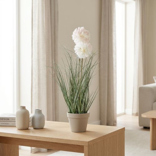 Künstliche Topfpflanzen Bocksbart Kunstpflanzen im Topf 58cm | Floristik21.de