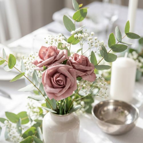 Foam-Rose Ø3,5cm Altrosa 48 St | Floristik21.de