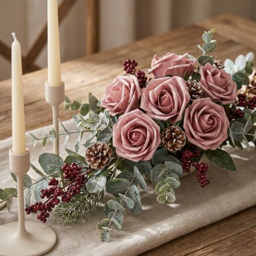 Foam-Rose Ø10cm Altrosa 8 St | Floristik21.de
