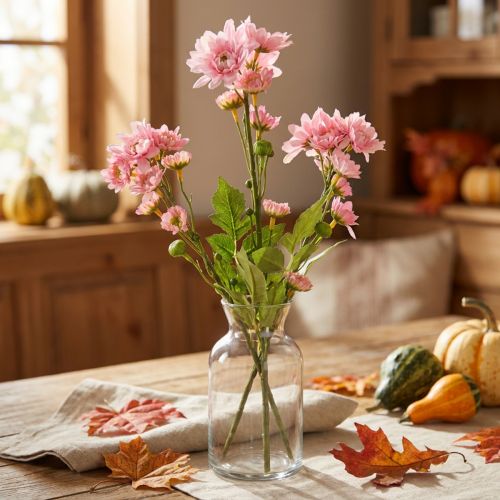 Kunstblumen Künstliche Astern Seidenblumen Rosa 80cm | Floristik21.de